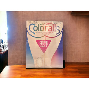 Vintage Underalls Coloralls Size AB White NEW Unopened 1985 Underall Pantyhose